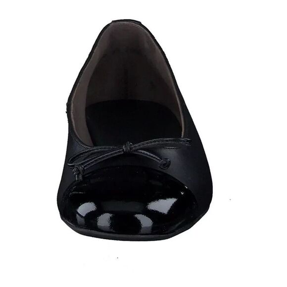New $398 PAUL GREEN VIOLET BALLET FLATS in Black Combo 7.5 UK /10US - Picture 2 of 7